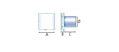 dimensions extracteur d'air vpi style co2 Atlantic