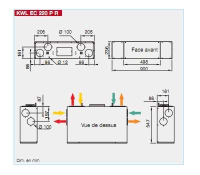 dimensions kwl 220 helios