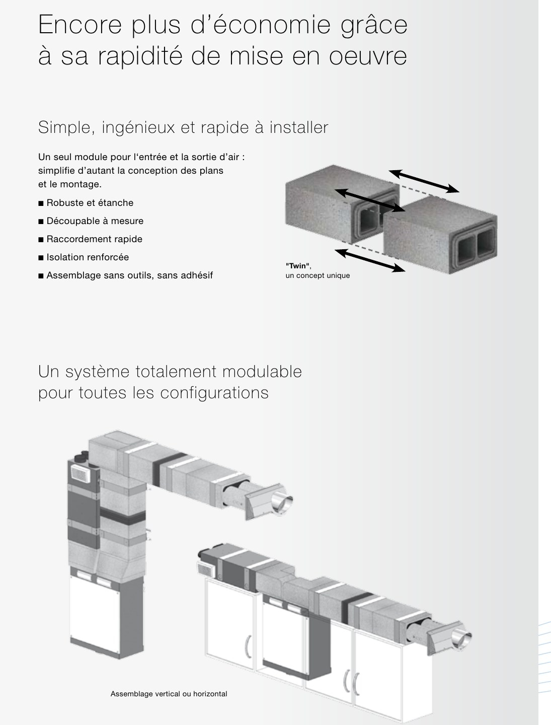 Un systeme modulable pour toutes les configurations