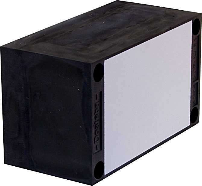 UMP-ALU-R (rectangulaire) 160 DOSTEBA Plaque de montage universelle inclus 4 chevilles de vissage (FUR) 6002216