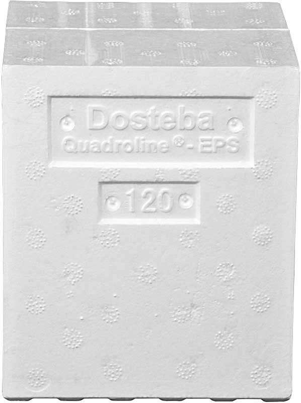 Quadroline-EPS Taille 100 x 100mm DOSTEBA Carreau de montage Epaisseur 160 mm 6001316
