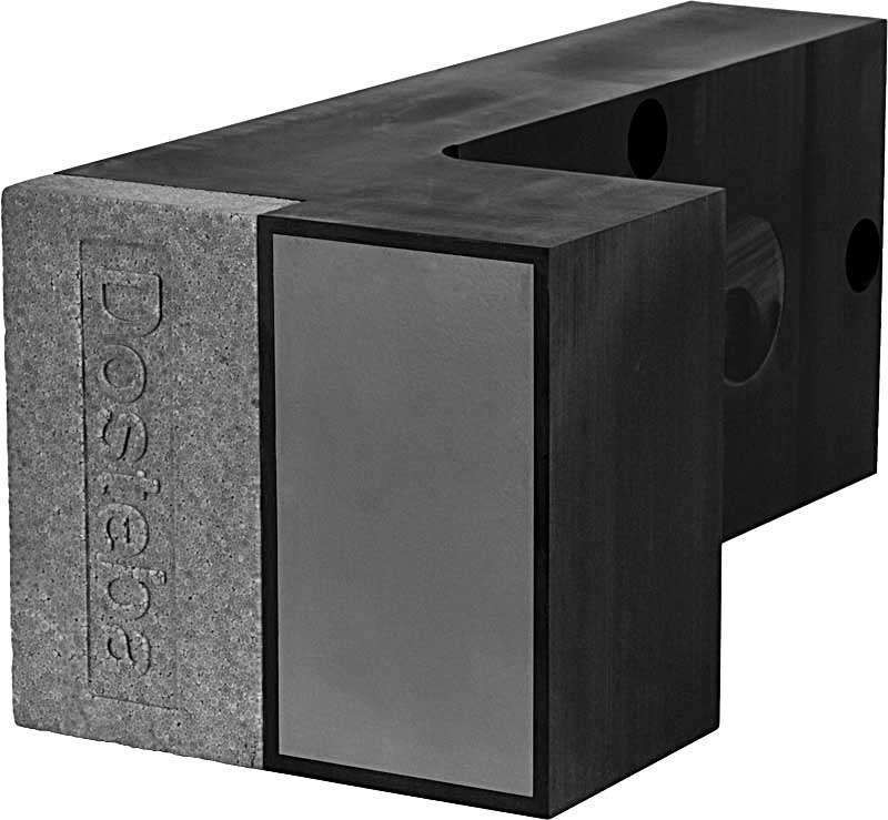 TWL-ALU-RL 100 DOSTEBA Equerre inclus tige filetée douille d'ancrage et support 6005710