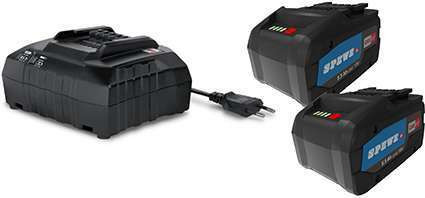 Kit de batterie, 2x LiHD batterie 18V / 5.5Ah avec chargeur rapide ASC 145
