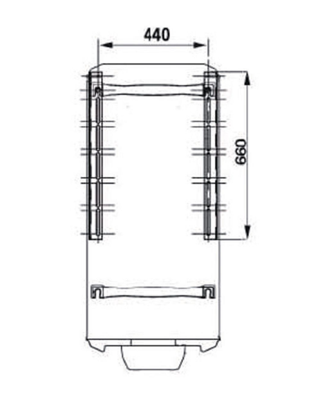 ATLANTIC CHAUFFAGE Console fixation pour chauffe-eau électrique dimensions