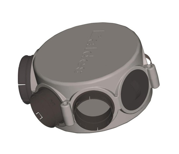 Caisson répartiteur circ. isolé 1x⌀160 + 6x⌀125 
