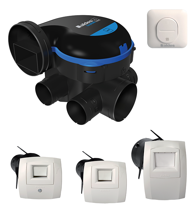 KIT EASYHOME HYGRO PREMIUM MW avec bouton poussoir pour bouche cuisine
