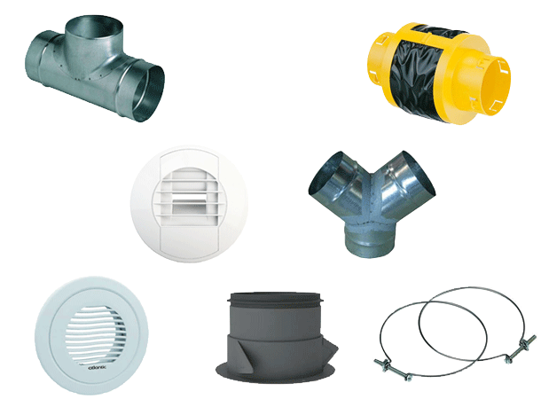 Kit bouches et accessoires réseau linéaire pour Duocosy HR 412195