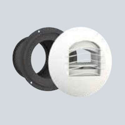 Bouche d’extraction autoréglable ALIZÉ AUTO 30 m³/h + manchon placo 3 griffes Ø 100 mm