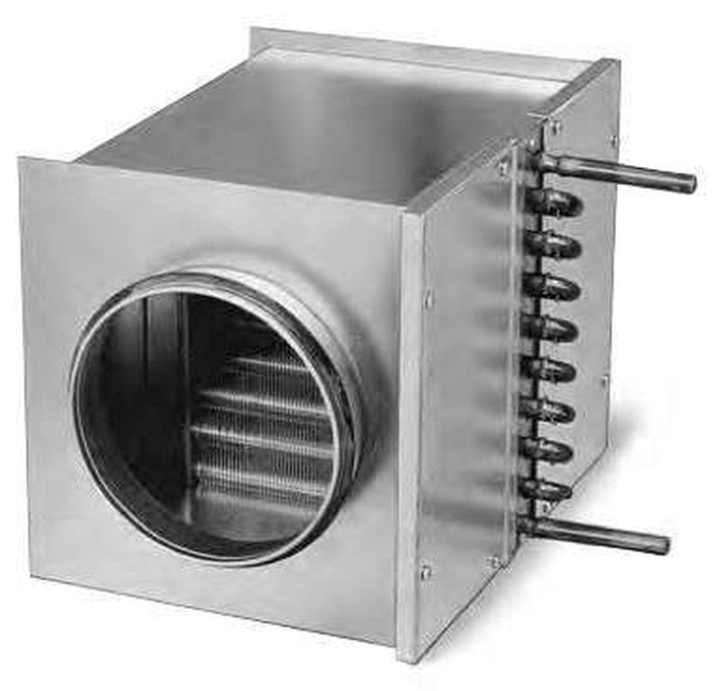Batterie eau chaude pour conduit D125 - WHR 125 - HELIOS VENTILATEURS - 9480 - 4010184094807