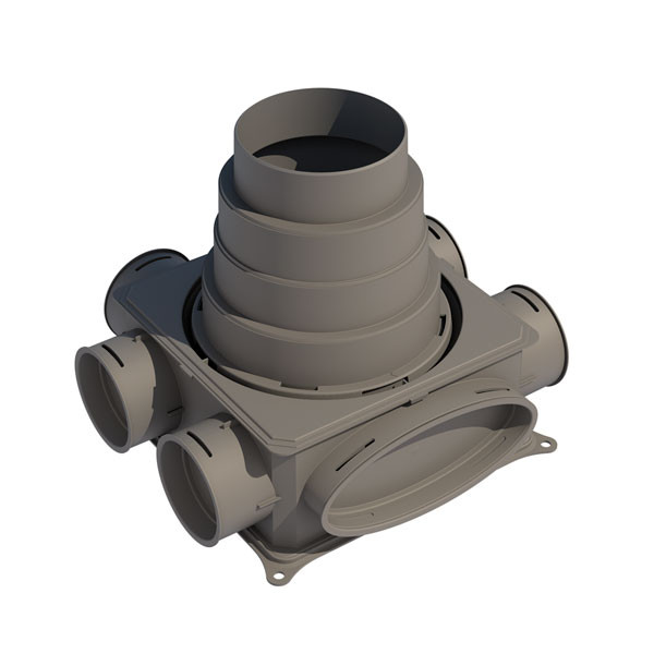 Caisson 6 piquages DB206H125 188642 ubbink
