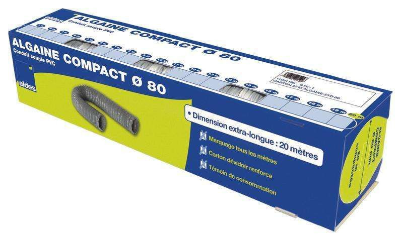 20m Conduit souple standard Compact ⌀80 - Algaine STD D80 - ALDES - 11091198 - 3542280911982