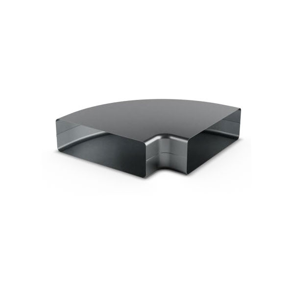 Coude 90° rectangulaire horizontal 220x55 CDEH90RECGALD22055 ECONONAME