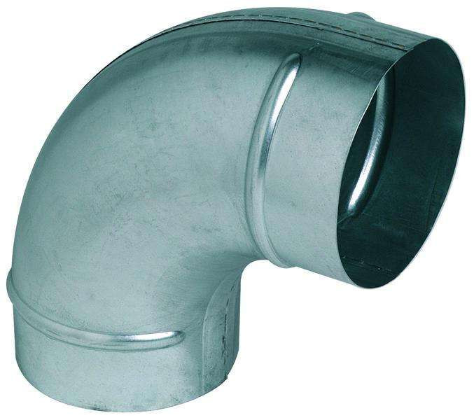 Coude 90° galva diamètre 125 mm 