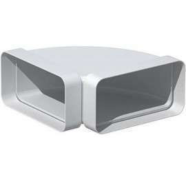 Coude 90° horizontal rectangulaire 55x110 