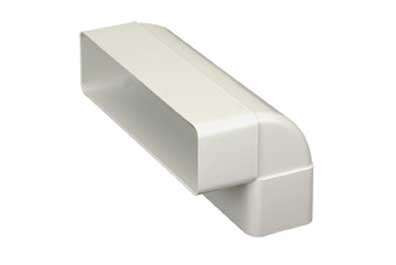Coude 90° vertical rectangulaire 55x220 plastique 