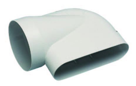 Coude horizontal 90° pour conduit ⌀125