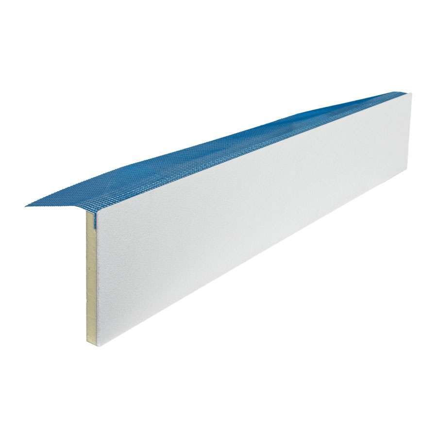 Elément d’embrasure avec angle combiné et tissu Lai-Sys EPS blanc B 300mm