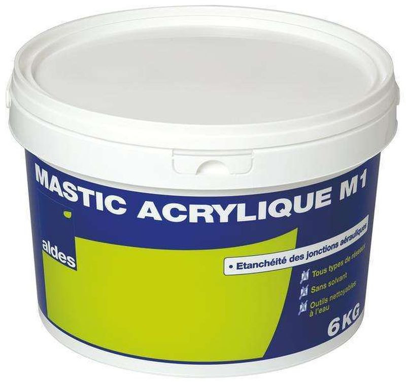 Mastic acrylique pot de 1kg - ALDES - 11091077 - 3542280910770