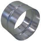 Raccord femelle galva diamètre 125 mm 