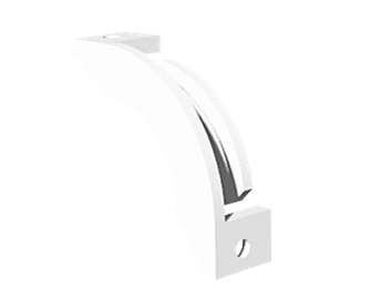 Renvoi d'angle pour bouche manuelle en plafond 