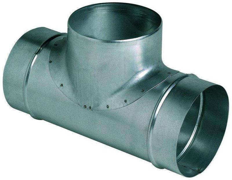 Té équerre galva - TE 90° ⌀125/125 - ALDES - 11093107 - 3542280931072