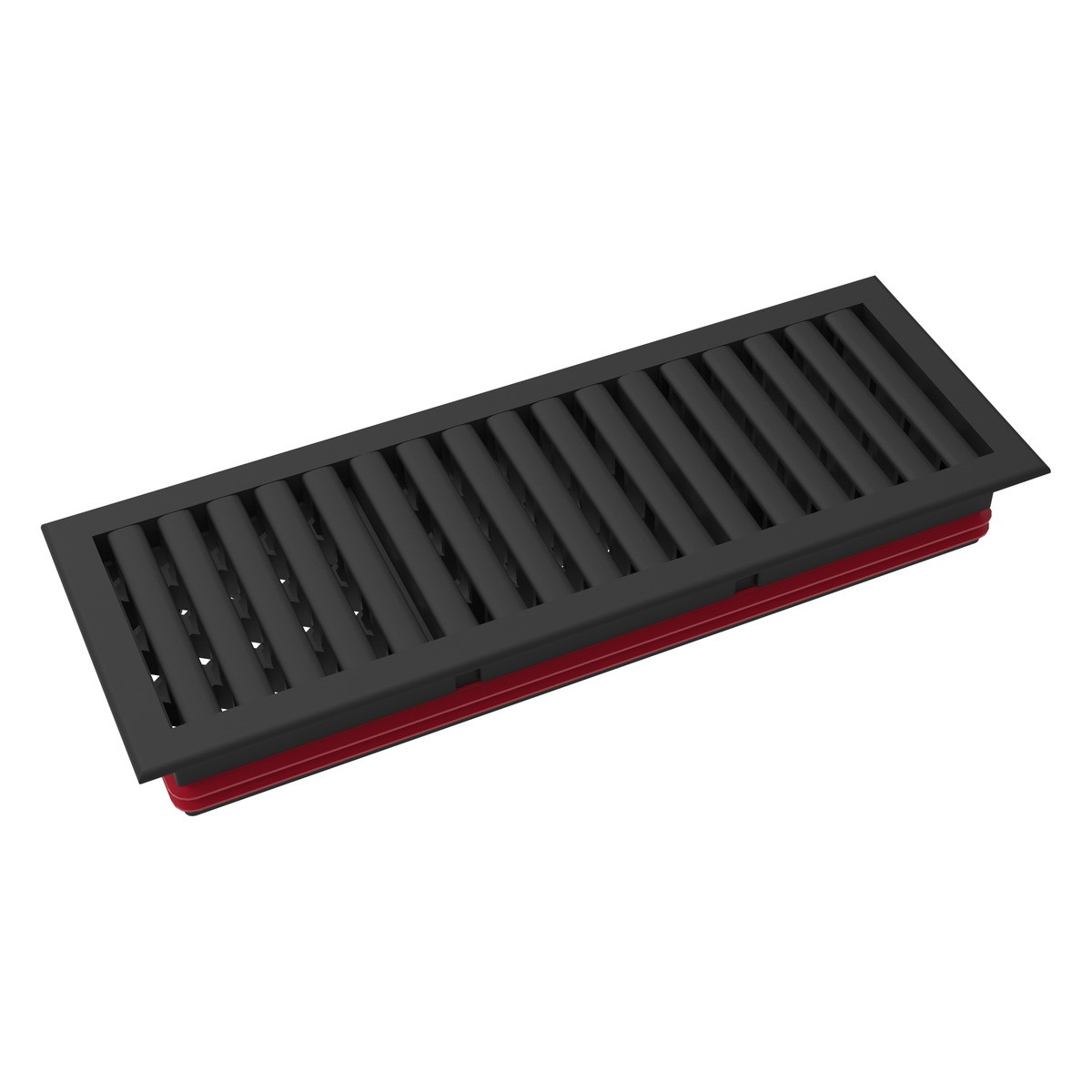Aria Connect Grille de ventilation modulaire noire 300 x 100 mm 52040010000W HEATPEX