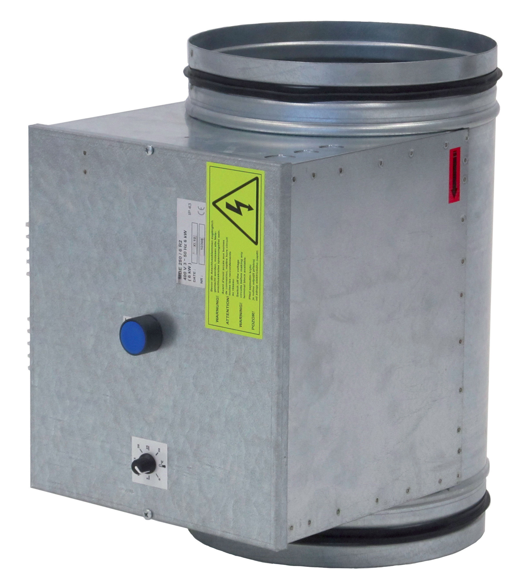 Batterie électrique de conduit MBE RC010 315 12000W TRI 680376 S&P UNELVENT