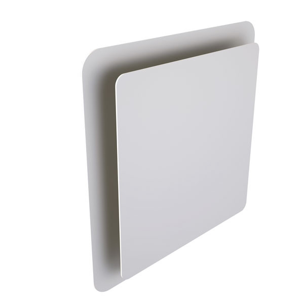 Bouche carré blanc 125 Haelix 188061 UBBINK