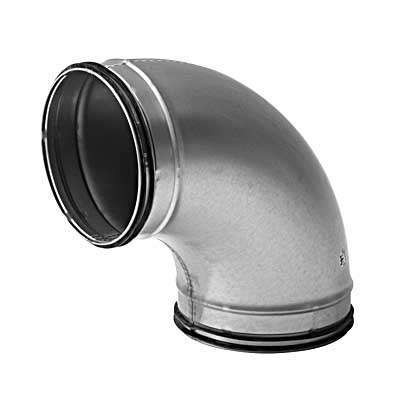 Coude 90° Galva D80 à joints ECONONAME COUD90GALD80J