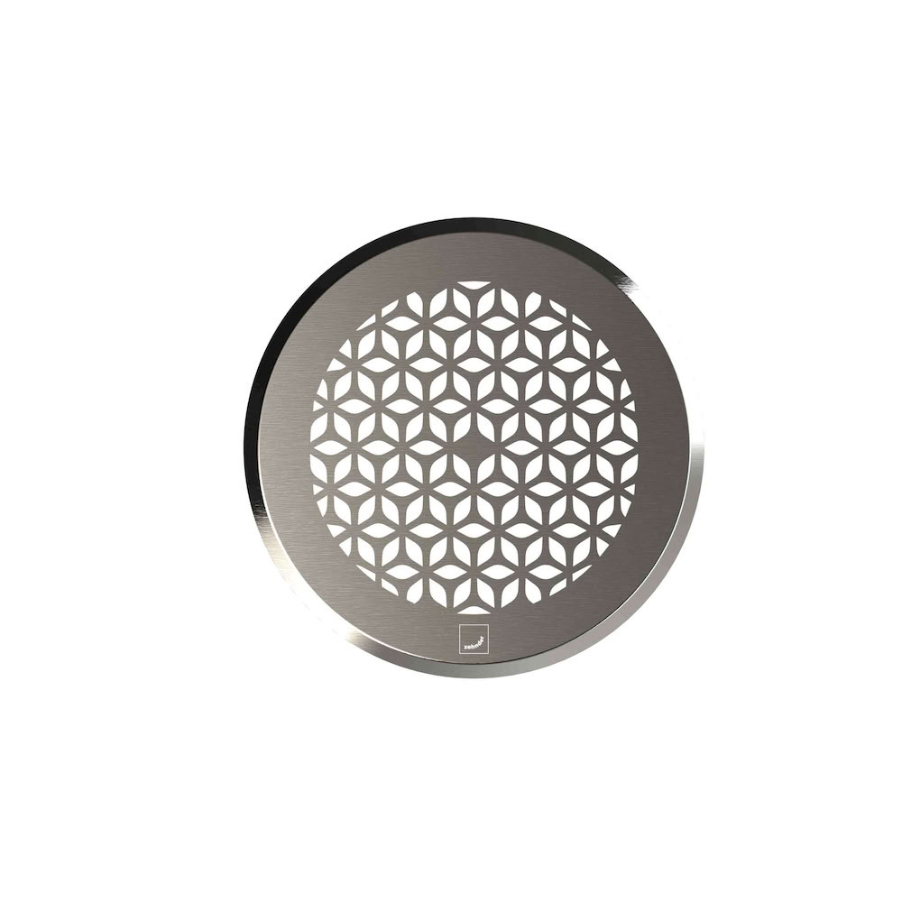 Grille ronde DN125 inox  inox satiné ZEHNDER COMFOSYSTEMS ComfoGrid Bologna  - 990322311