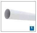 Conduit circulaire plastique 3 m Atlantic (mâle) pour Conduit rigide plastique circulaire ⌀100 T 100 RIG Atlantic