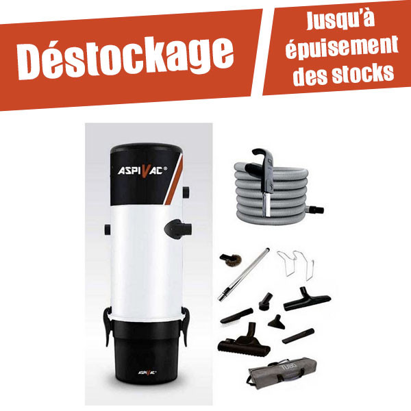destock Pack centrale flexible 9m variateur ASPIVAC 411 PACKAS411IV ASPIVAC
