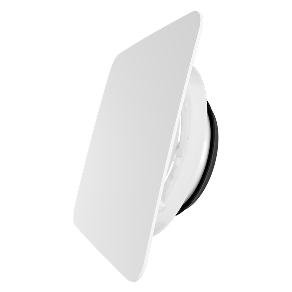 Discreo 125 C Bouche de ventilation design D125 carré blanche 154800002 Econoprime