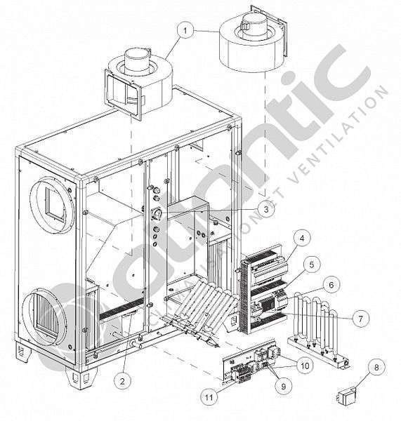 Atlantic Clim & Ventil 912407 R 1200W 230V H310