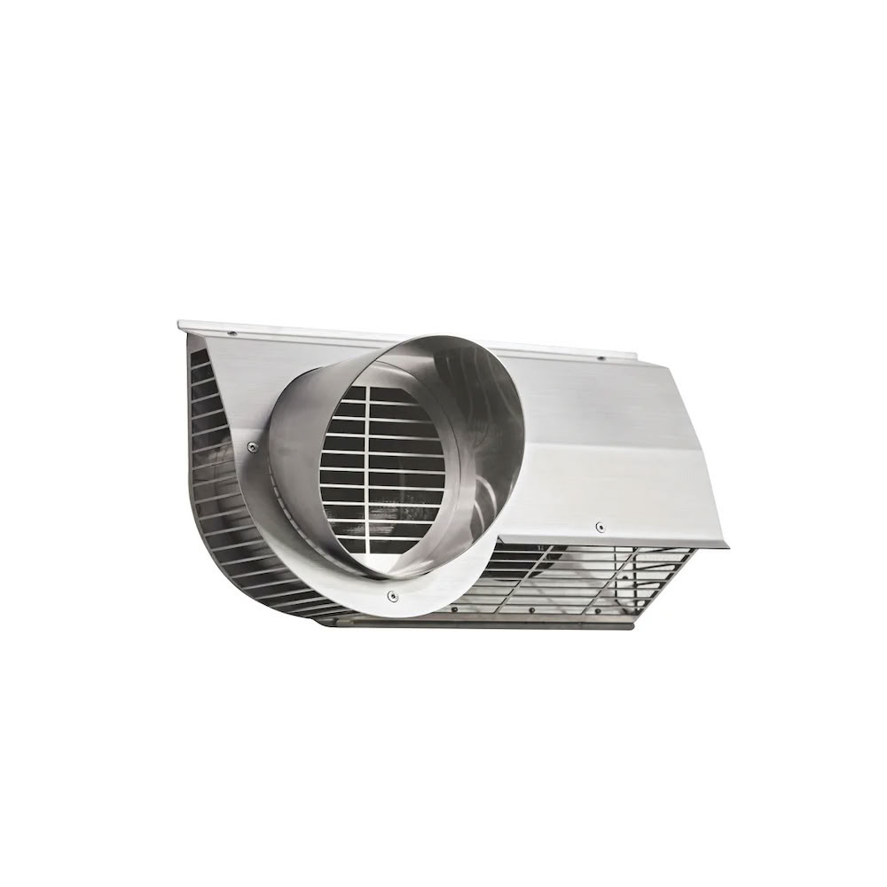 Grille extérieure combinée D200 air neuf à droite  inox ZEHNDER COMFOSYSTEMS EHA-ODA-R - 990430596