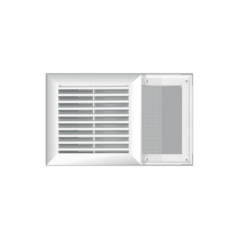 ELEGANCE Grille carre + moust 172x172 plastique blanc 913475 EOLIANCE