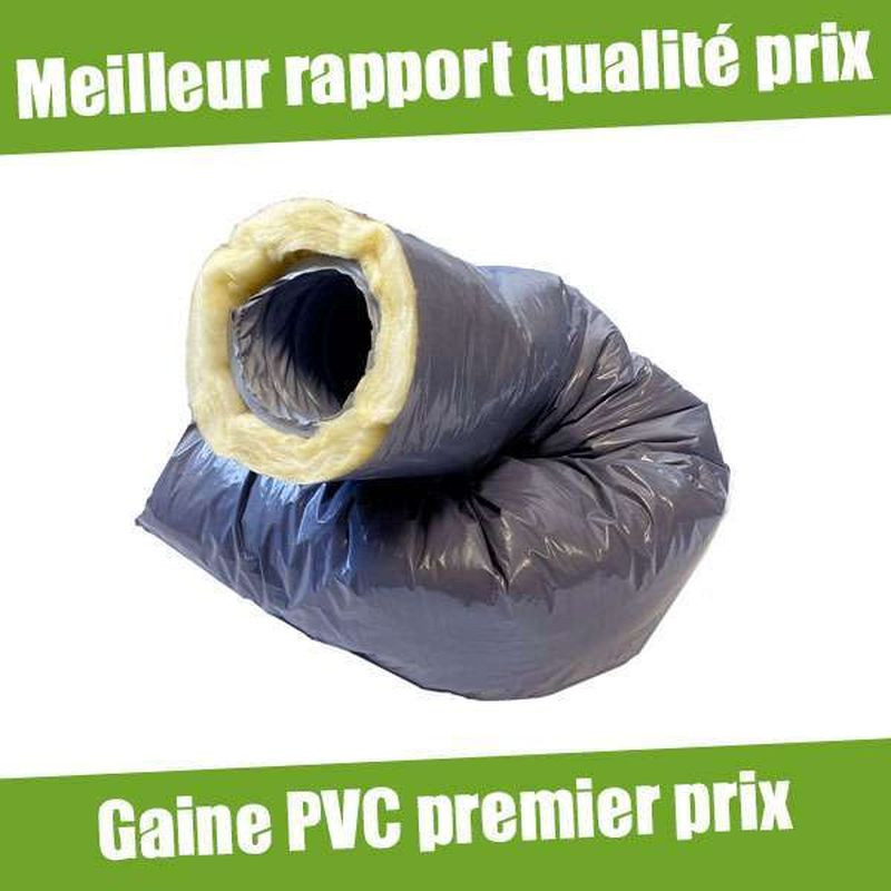 6m Gaine PVC Souple Isolée 25 mm Standard D150 - FirstFlex - ECONONAME - GPI⌀150/25L6 - 3664132002980