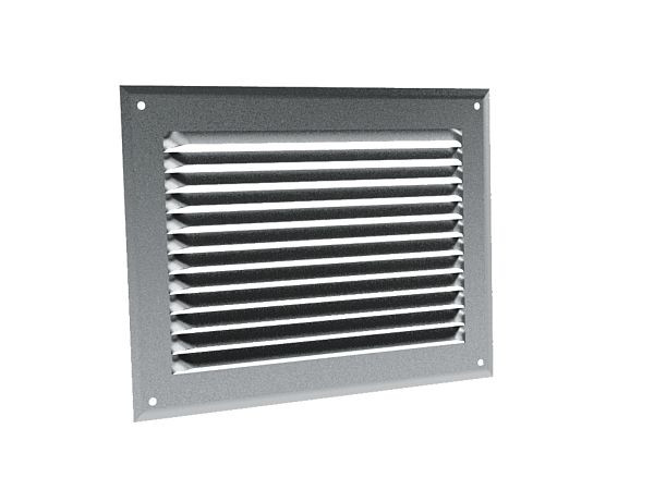 Grilles à auvents en aluminium brut GA AL 190 x 80 GAM - 6846 ANJOS