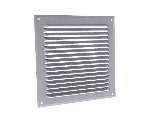 Grilles à auvents en aluminium anodisé GA AN 300 x 300 GAM - 6618 ANJOS