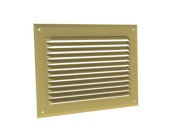 Grilles à auvents en aluminium prélaqué doré GA DO 190 x 50 GAM - 8041 ANJOS