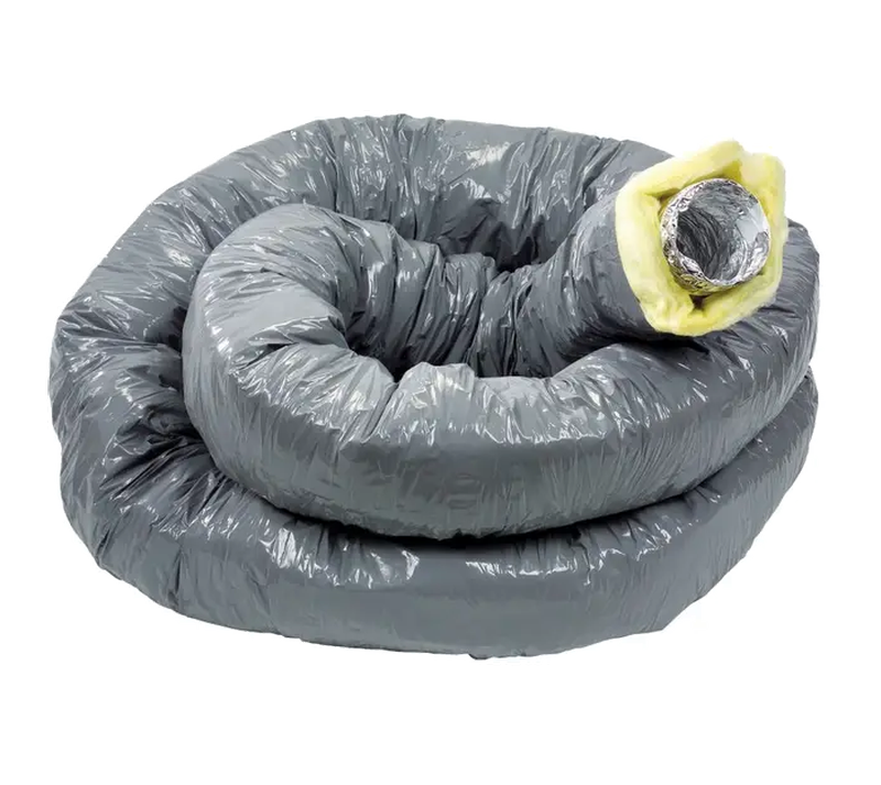 6m Conduit souple Alu ⌀125 isolé 50mm - T 127 ALU CR 50 - ATLANTIC - 423026 - 3416084230269