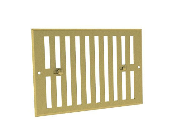 Grille obturable aluminium prélaqué doré GO DO 190 x 140  7156 ANJOS