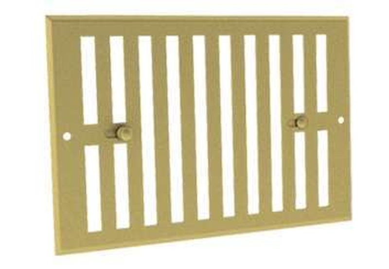 Grille obturable aluminium prélaqué doré 190 x 170 - GODO - ECONONAME - GODO190170 - 3664132005288