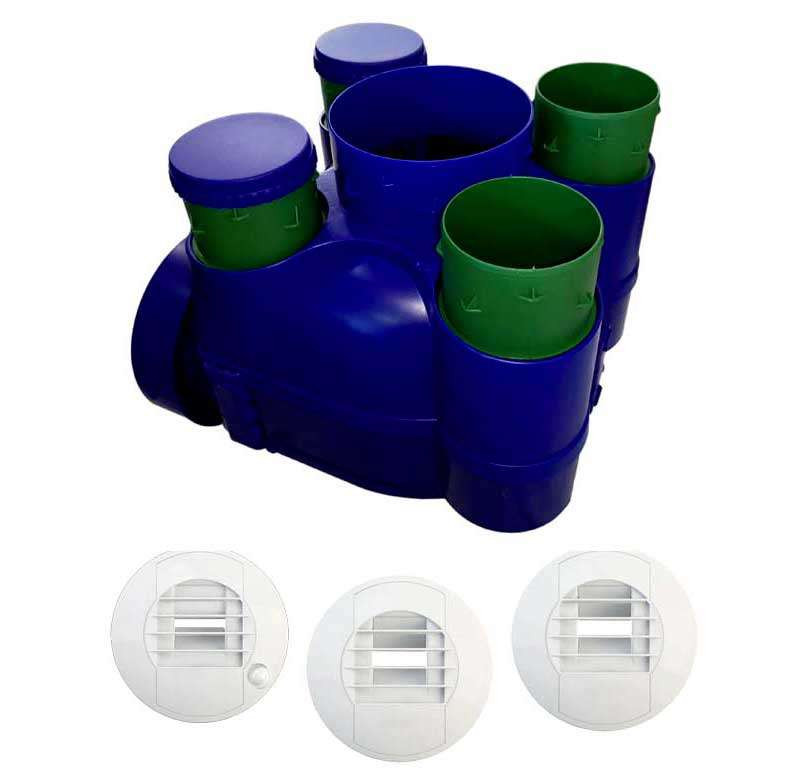Hydra Ecowatt Kit VMC simple flux hygroréglable 609006 Unelvent S&P