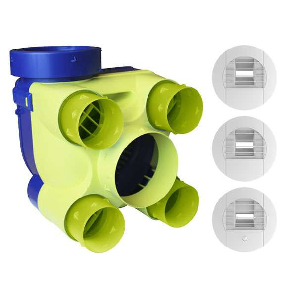 Kit VMC simple flux hygroréglable - HYDRA ECOWATT+ KHB T3/7 P - 604223 ...