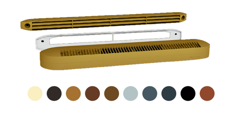 Kit entrée d’air autoréglable acoustique chêne clair - MINI ESEA 15 RA-ME + CEA - ECONONAME - MINIESEA15RAMECEACC - 3664132015515