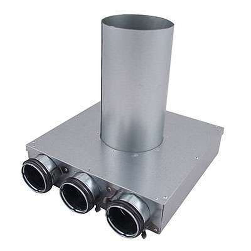 Plénum long 90° Indomo pour bouche Ø80