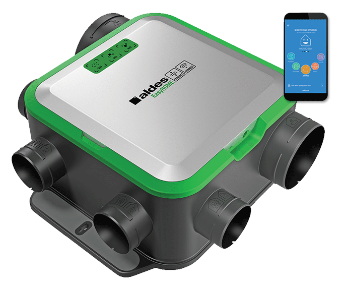 VMC simple flux  ALDES EasyHome PureAir Compact Premium & Connect 2