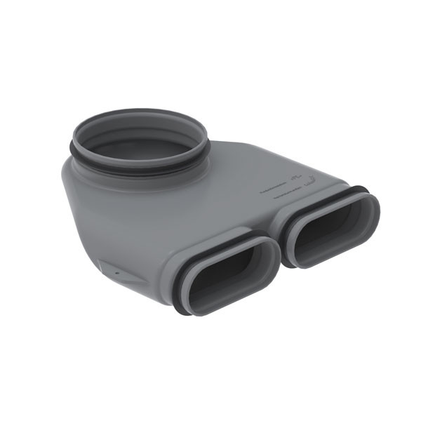Raccord equerre D160 90° CK300 990322049 ZEHNDER COMFOSYSTEMS