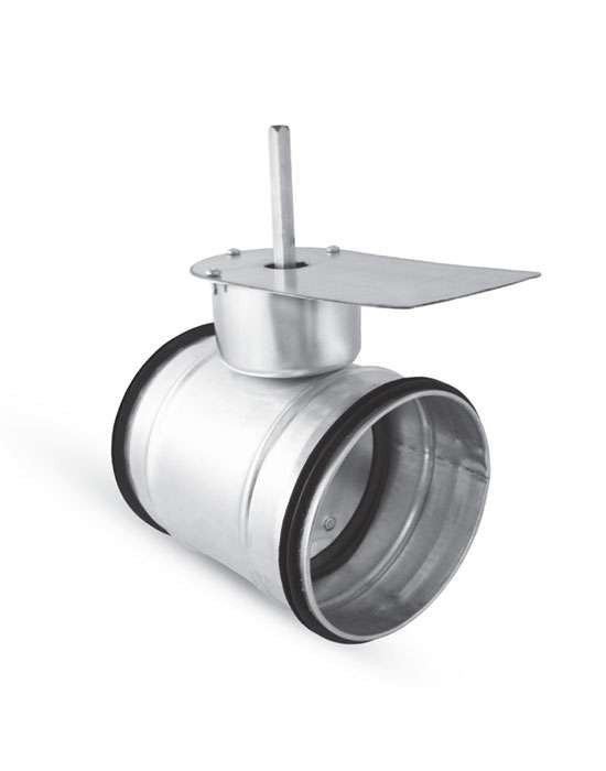 Registre d’équilibrage galva à joints volet plein étanche motorisable 355 mm REVPLAME355 ECONONAME REGGALVPLAME355